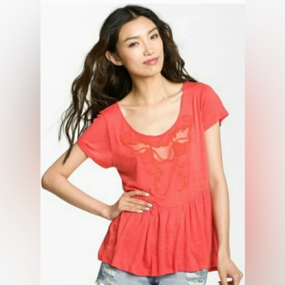 NWT Free People Cutout Top